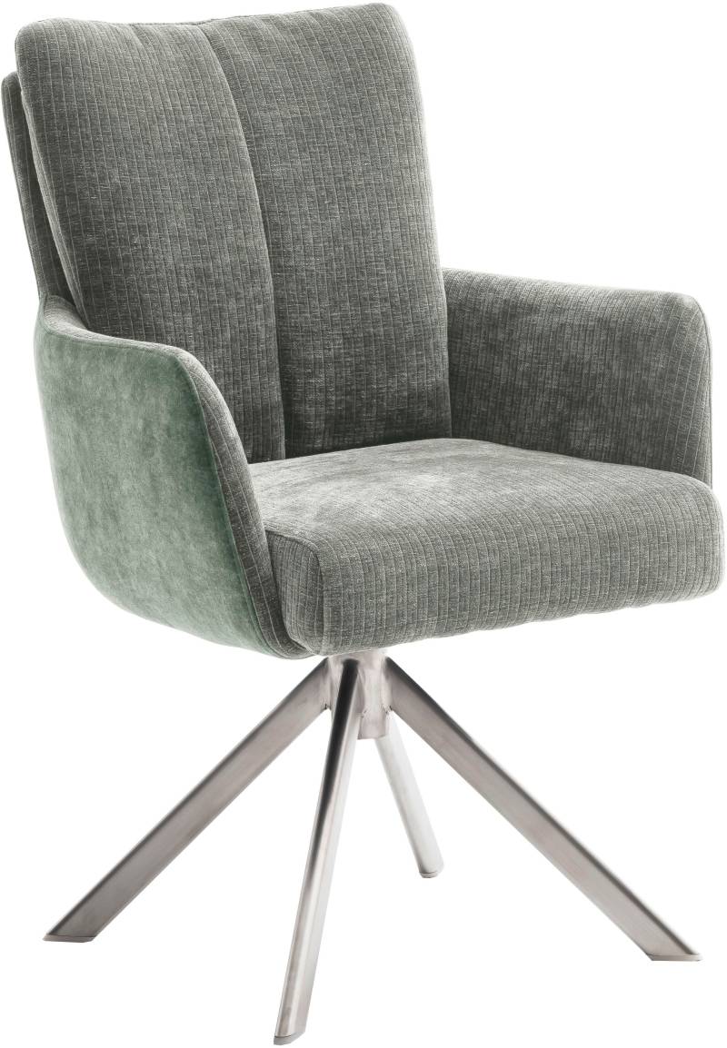 MCA furniture Esszimmerstuhl »MALIA«, (Set, 2 Stck), 360° drehbar, Taschenfederkern, Sitzhöhe ca. 49 cm von MCA furniture