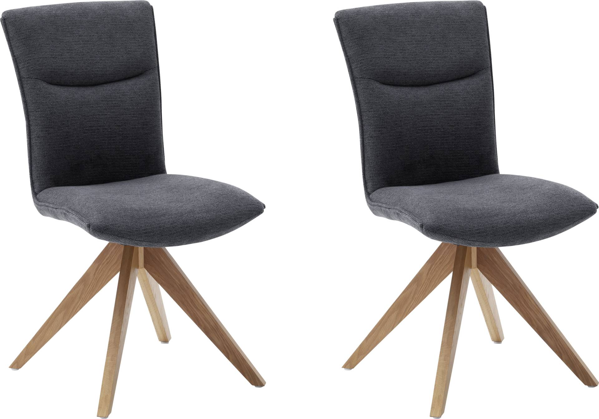 MCA furniture Esszimmerstuhl »Odense«, (Set), 2 St., 2er Set, Stoffbezug in Chenille Optik, 180° drehbar, bis 120 kg von MCA furniture