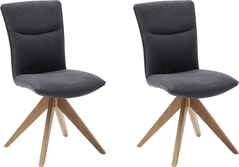 MCA furniture Esszimmerstuhl »Odense«, (Set), 2 St., 2er Set, Stoffbezug in Chenille Optik, 180° drehbar, bis 120 kg von MCA furniture