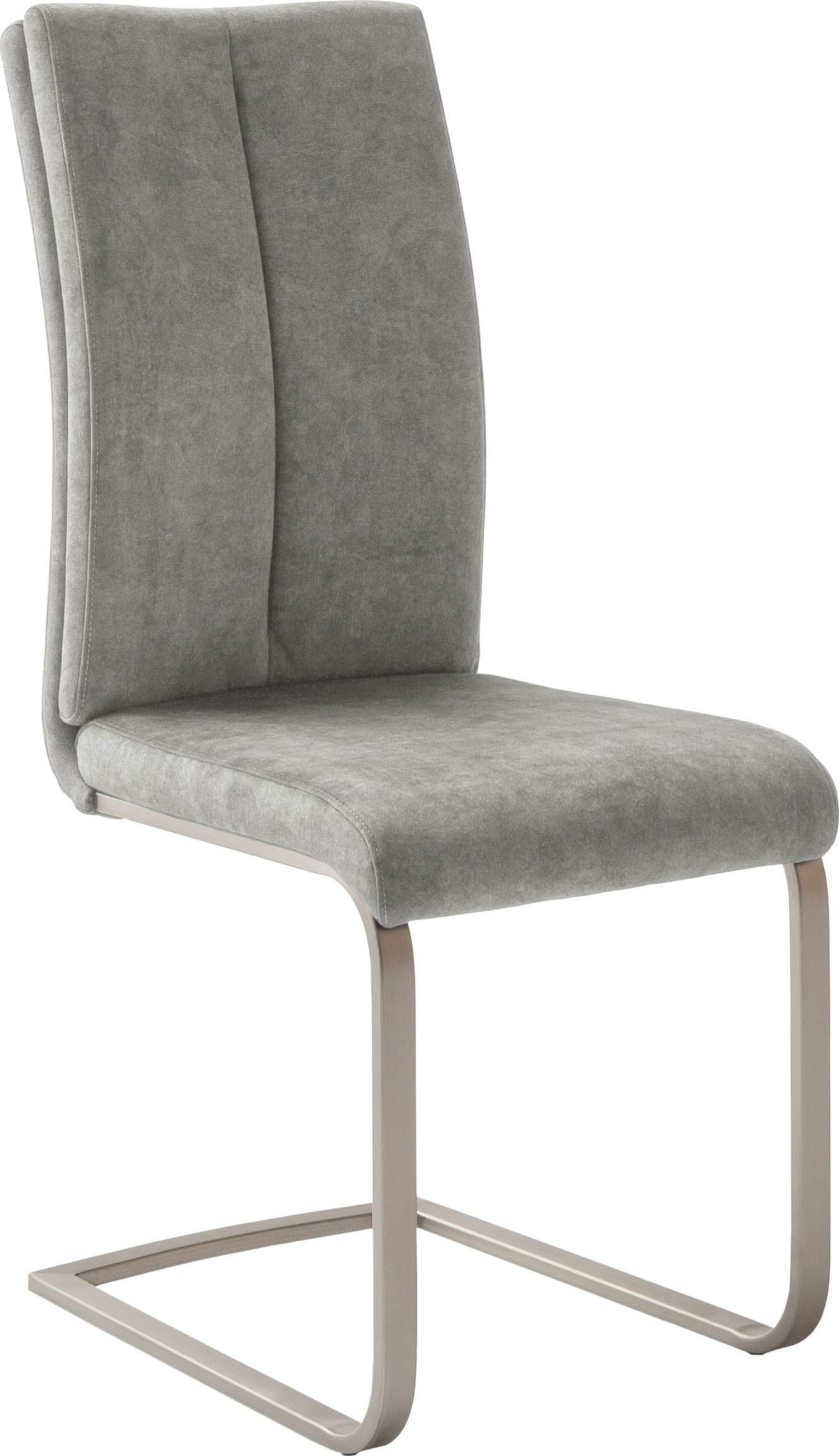 MCA furniture Freischwinger »Hudson Schwingstuhl 4er Set«, (Set), 4 St., Veloursstoff, Flachrohr,Vintage-Veloursoptik,mit Griff,belastbar 140 kg von MCA furniture