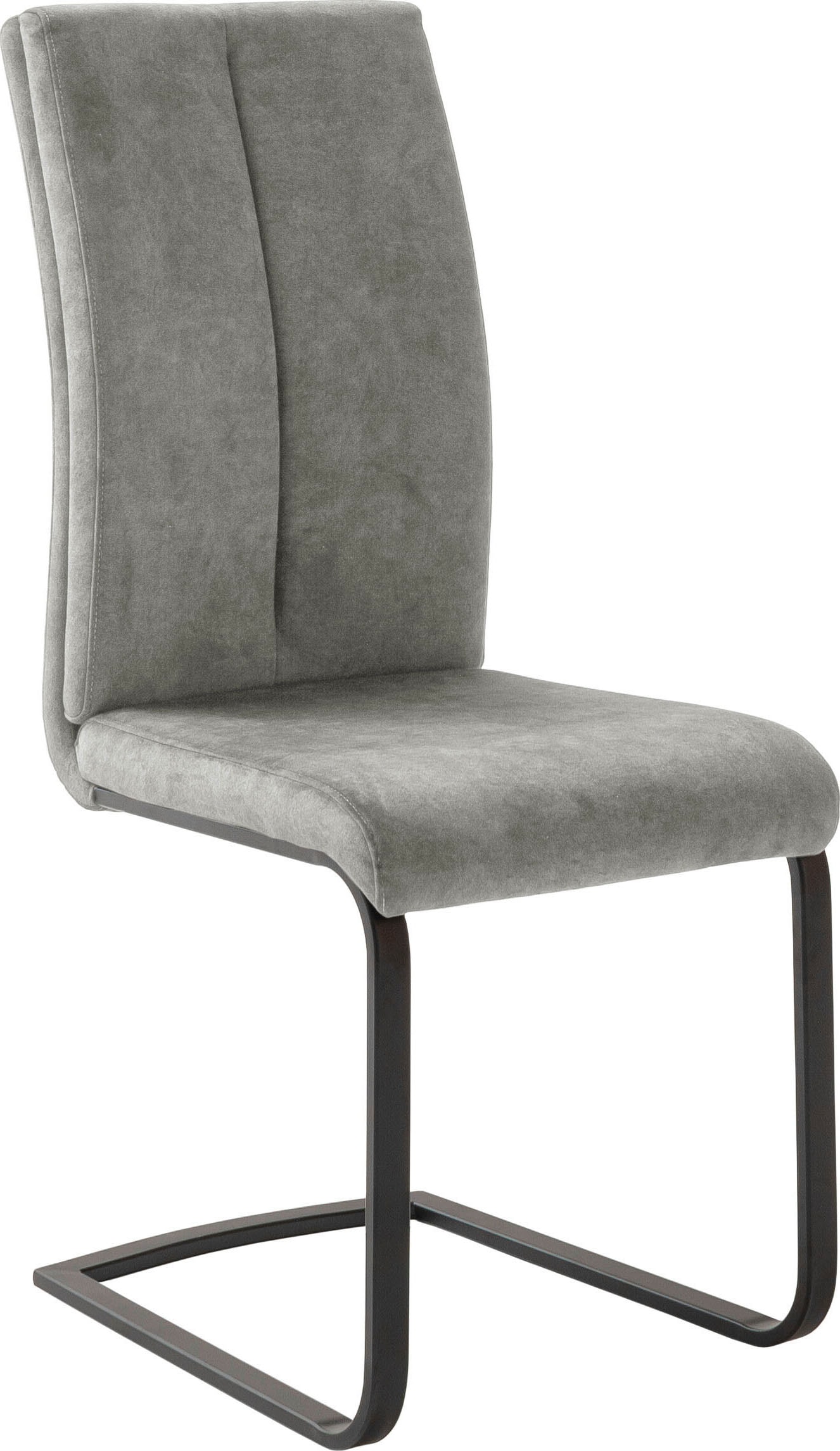 MCA furniture Freischwinger »Hudson Schwingstuhl 4er Set«, (Set), 4 St., Veloursstoff, Flachrohr,Vintage-Veloursoptik,mit Griff,belastbar 140 kg von MCA furniture