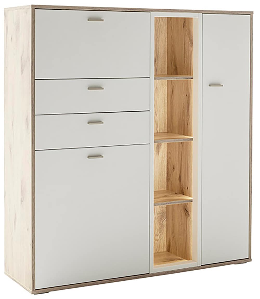 MCA furniture Highboard »SANTERNO«, mit 2 Türen, 2 Schubkästen,gedämpft, 1 Klappe, 4 Fächer, Breite 124 cm MCA furniture Highboard »SANTERNO«, mit 2 Türen, 2 Schubkästen,gedämpft, 1 Klappe, 4 Fächer, Breite 124 cm von MCA furniture