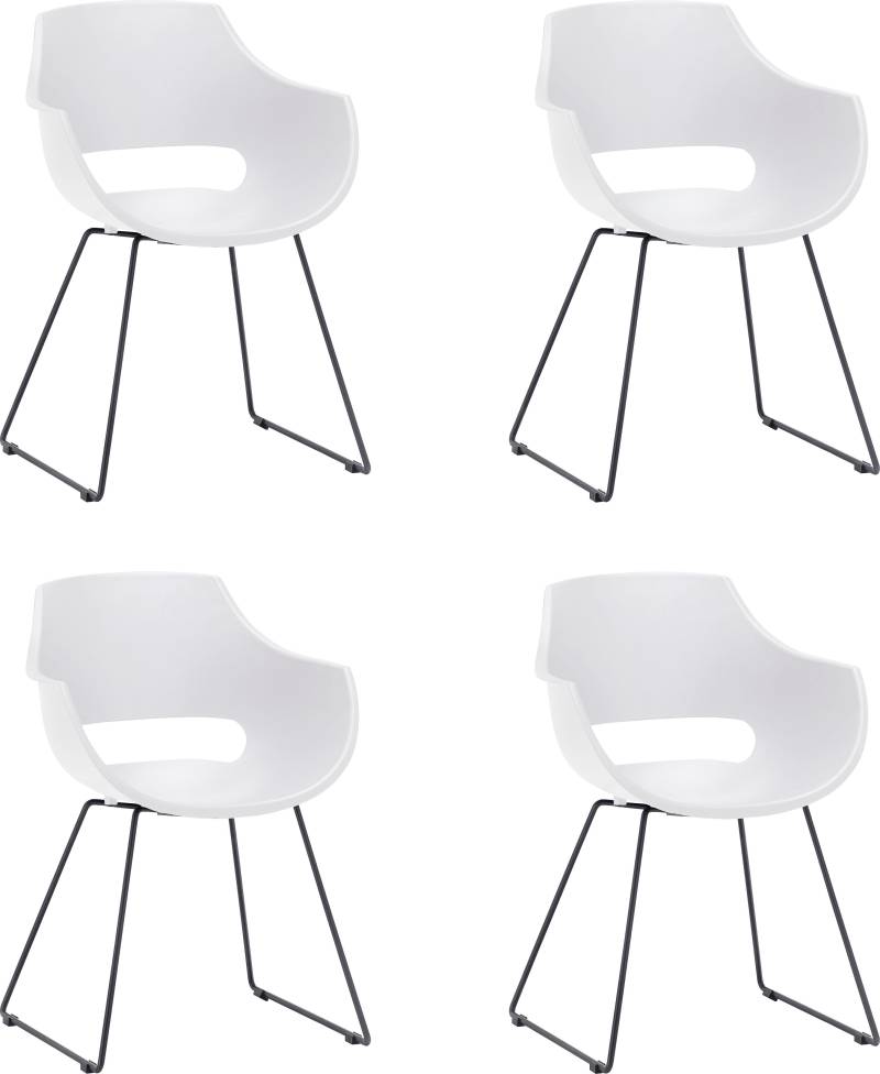 MCA furniture Schalenstuhl »Rockville«, (Set), 4 St., 4er-Set, Kufe, Kunststoff, Belastbarkeit 120 kg, Sitzhöhe ca. 46 cm von MCA furniture