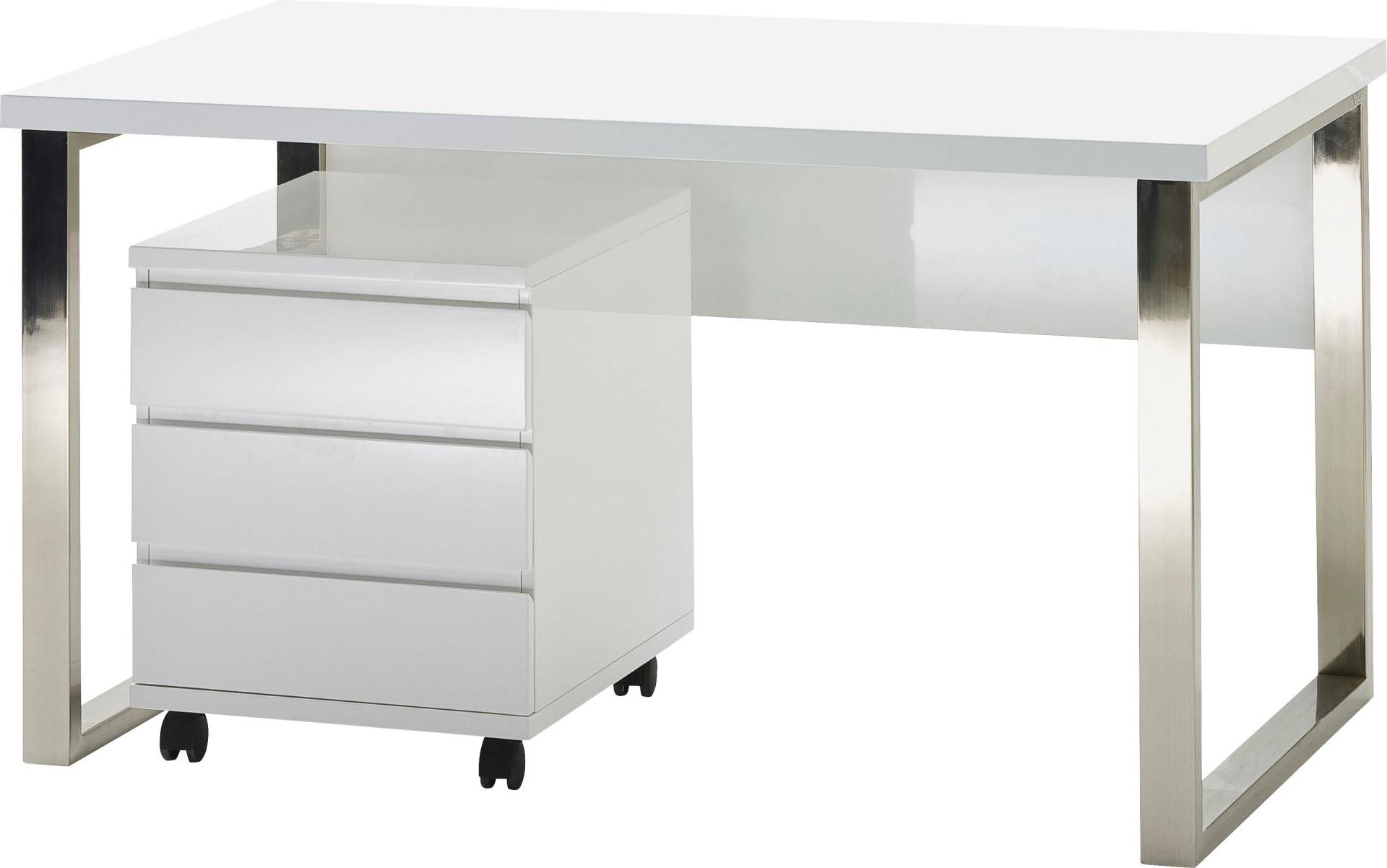 MCA furniture Schreibtisch »Sydney«, weiss Hochglanz, Breite 140 cm MCA furniture Schreibtisch »Sydney«, weiss Hochglanz, Breite 140 cm von MCA furniture