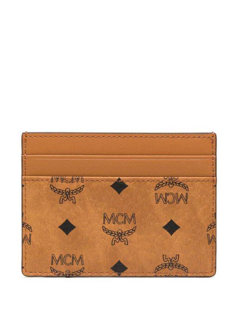 MCM mini Aren Visetos cardholder - Brown von MCM