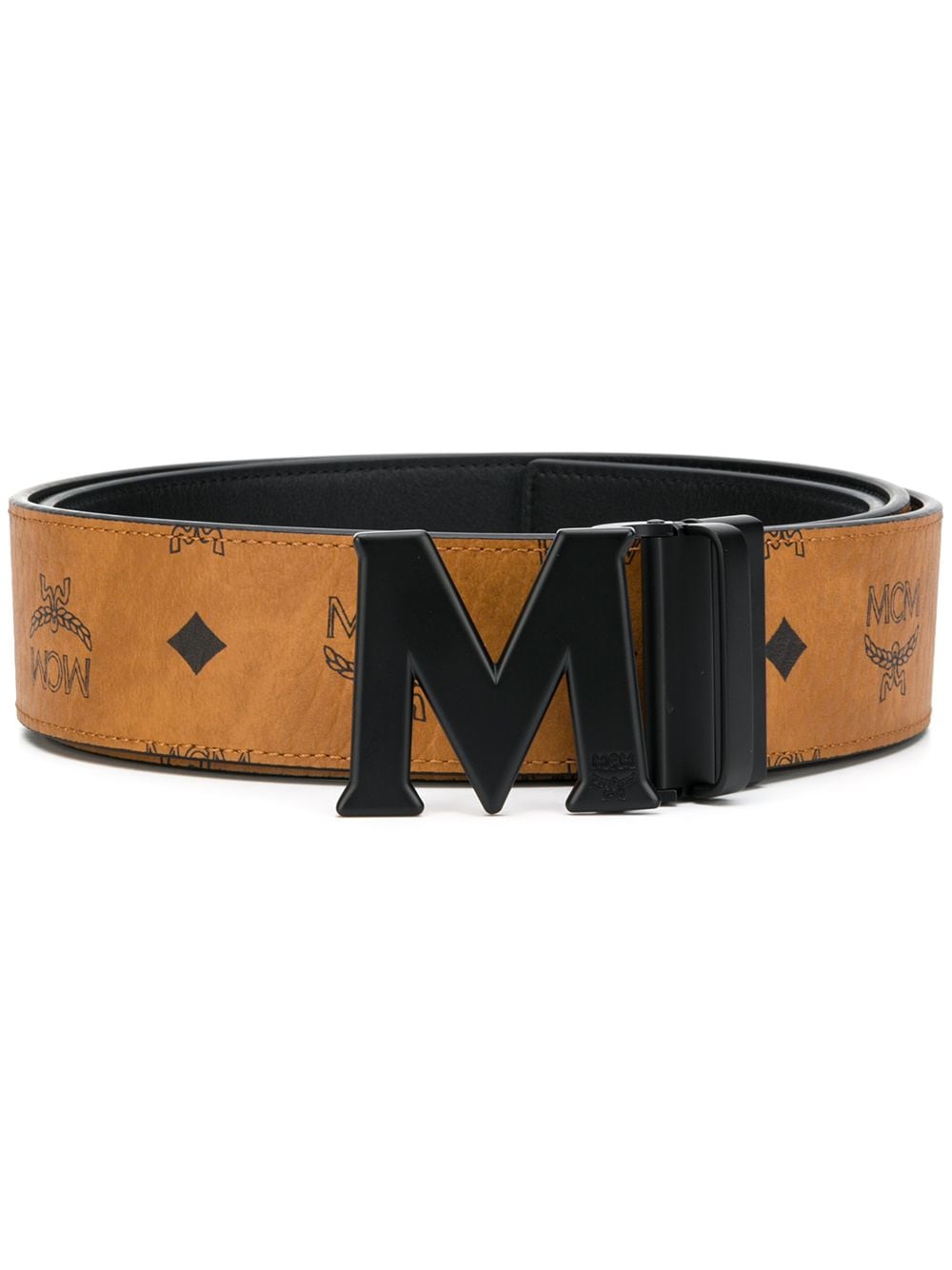 MCM Claus M matte reversible belt - Brown von MCM