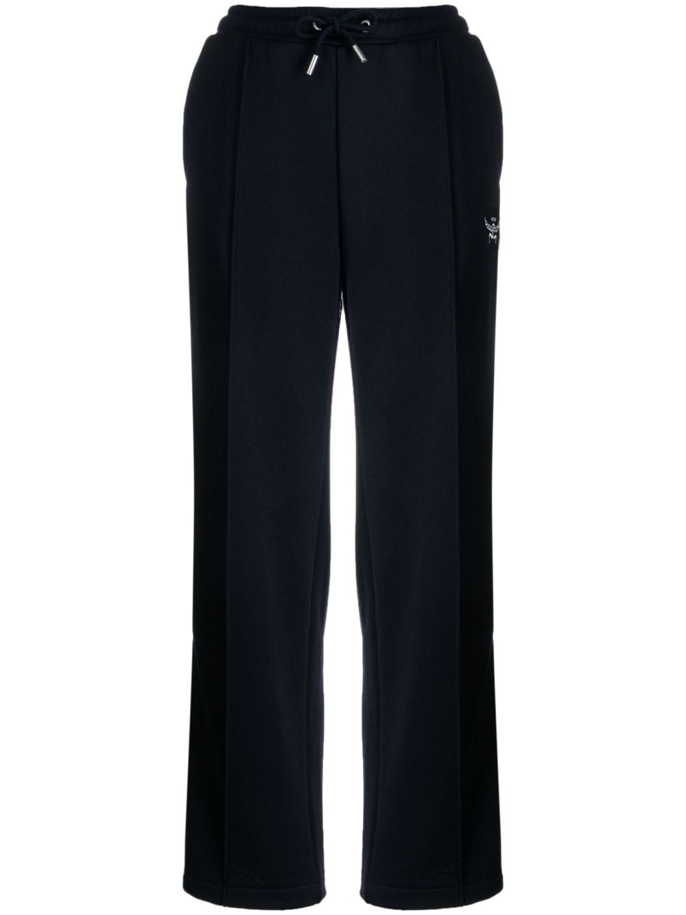 MCM Essential logo-embroidered terry track pants - Blue von MCM