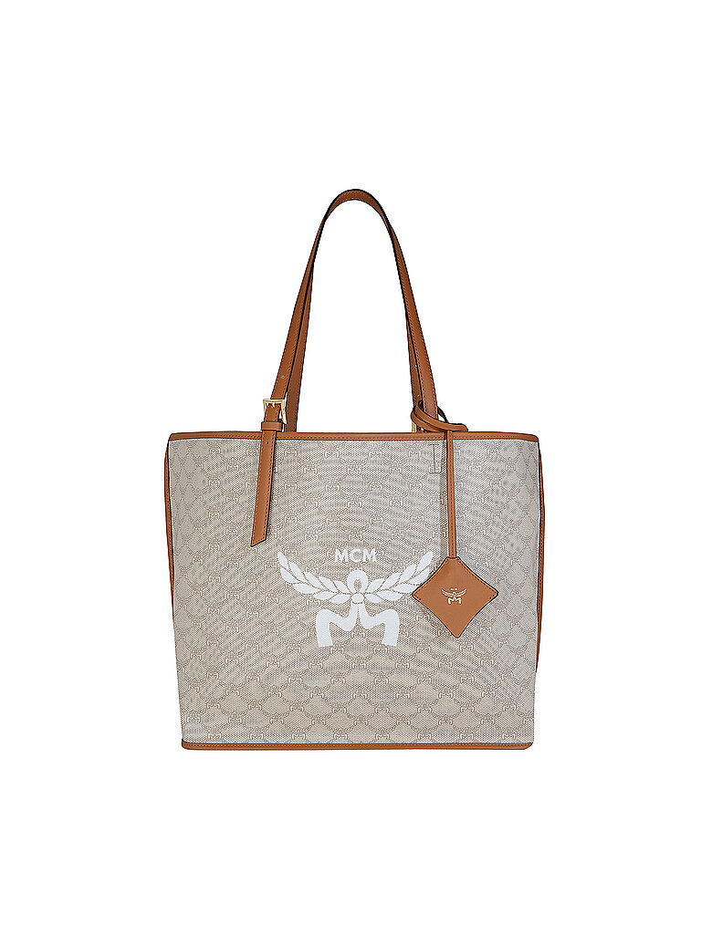 MCM Ledertasche - Shopper LAURETOS Medium  beige von MCM