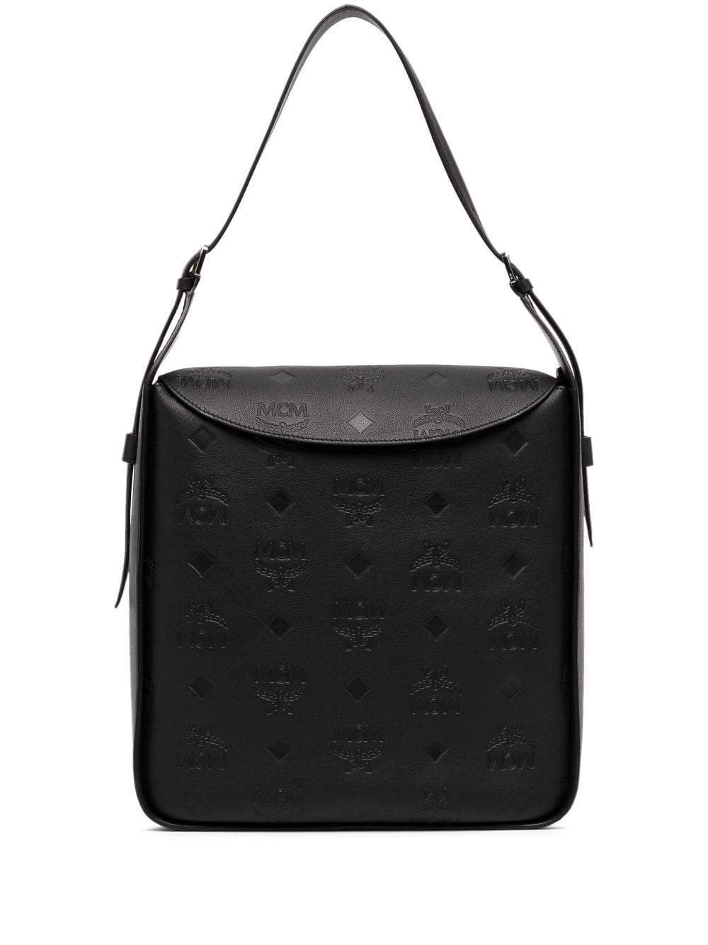 MCM large Aren monogram shoulder bag - Black von MCM