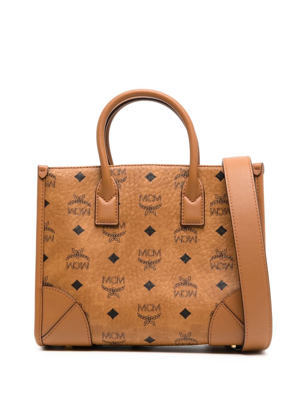 MCM small München tote bag - Brown von MCM