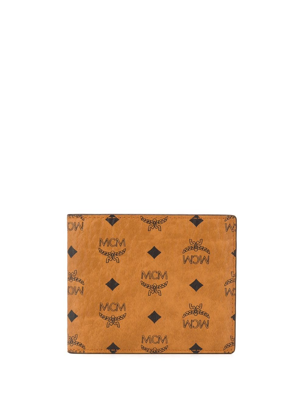 MCM small monogram-print bi-fold wallet - Brown von MCM