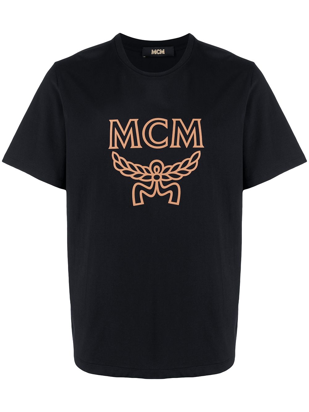 MCM logo-print crewneck T-shirt - Black von MCM