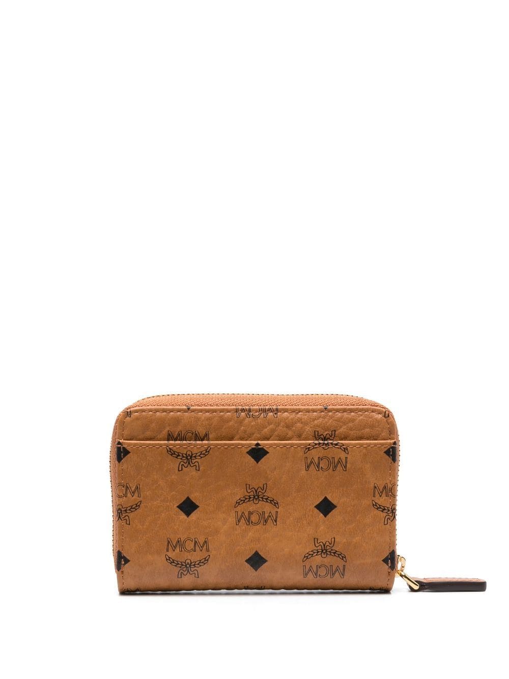 MCM logo-print zip-up wallet - Brown von MCM