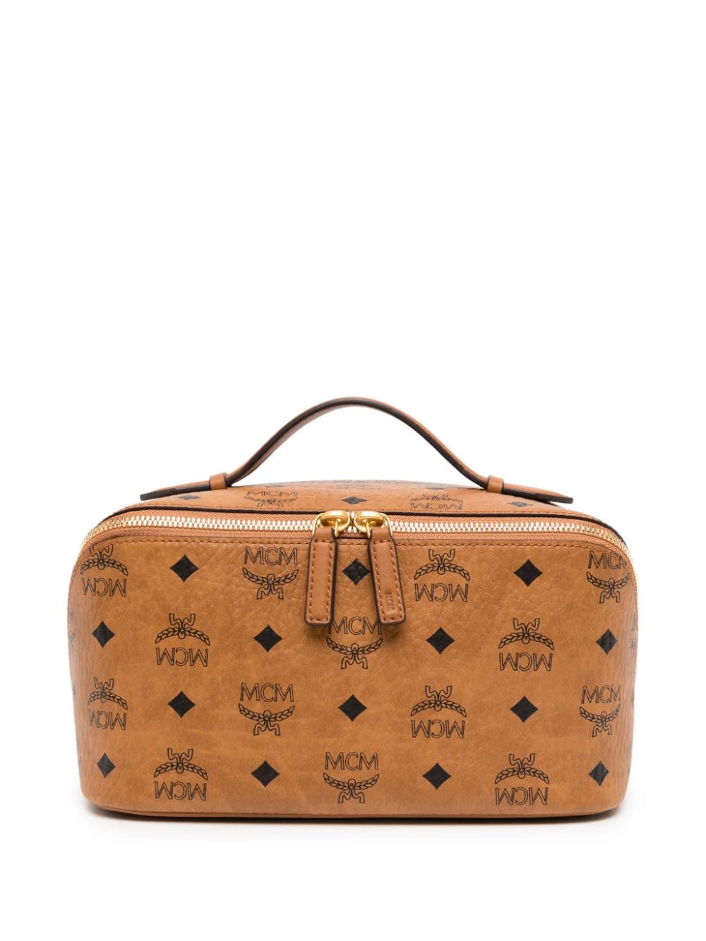 MCM medium Ottomar Visetos-print wash bag - Brown von MCM