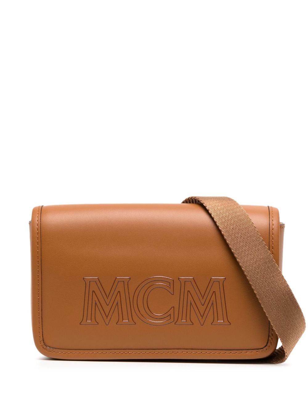 MCM mini Aren leather messenger bag - Brown von MCM