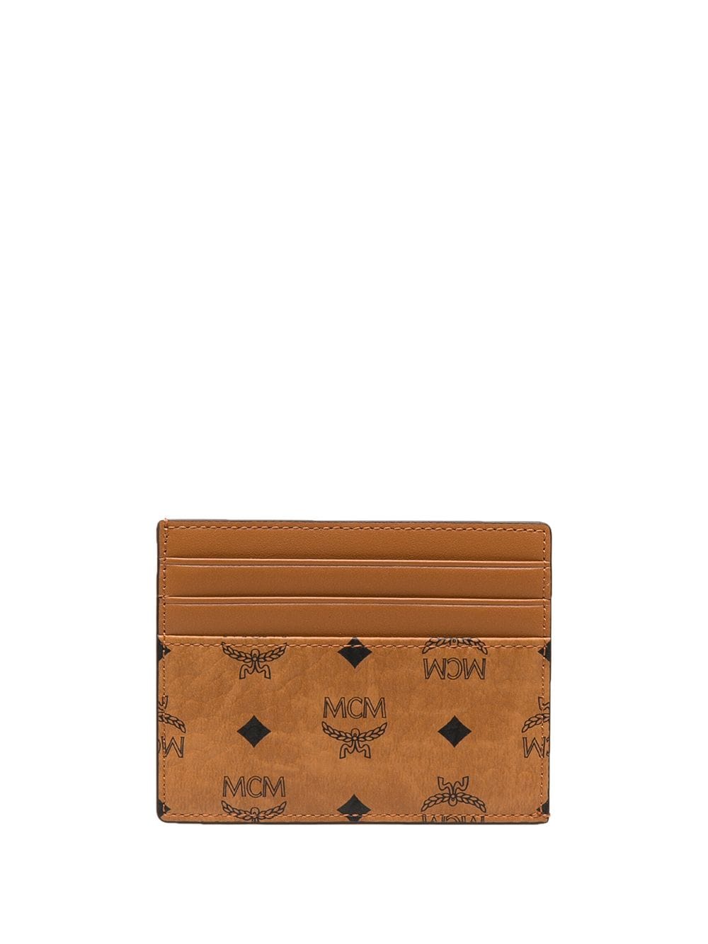 MCM mini monogram-print cardholder - Brown von MCM