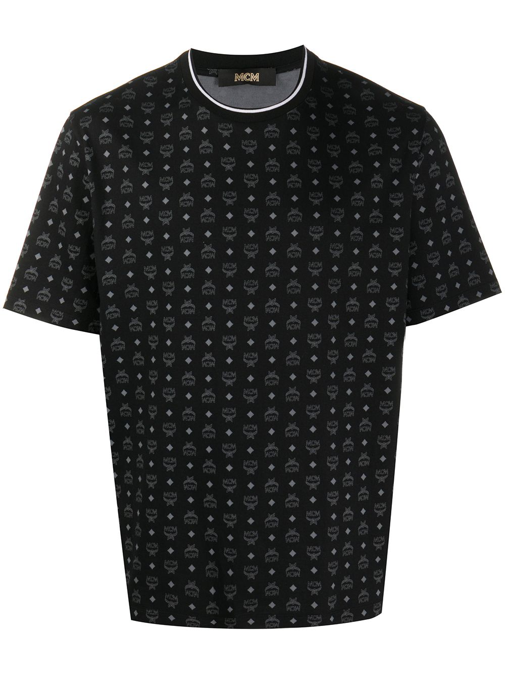 MCM monogram logo-print T-shirt - Black von MCM