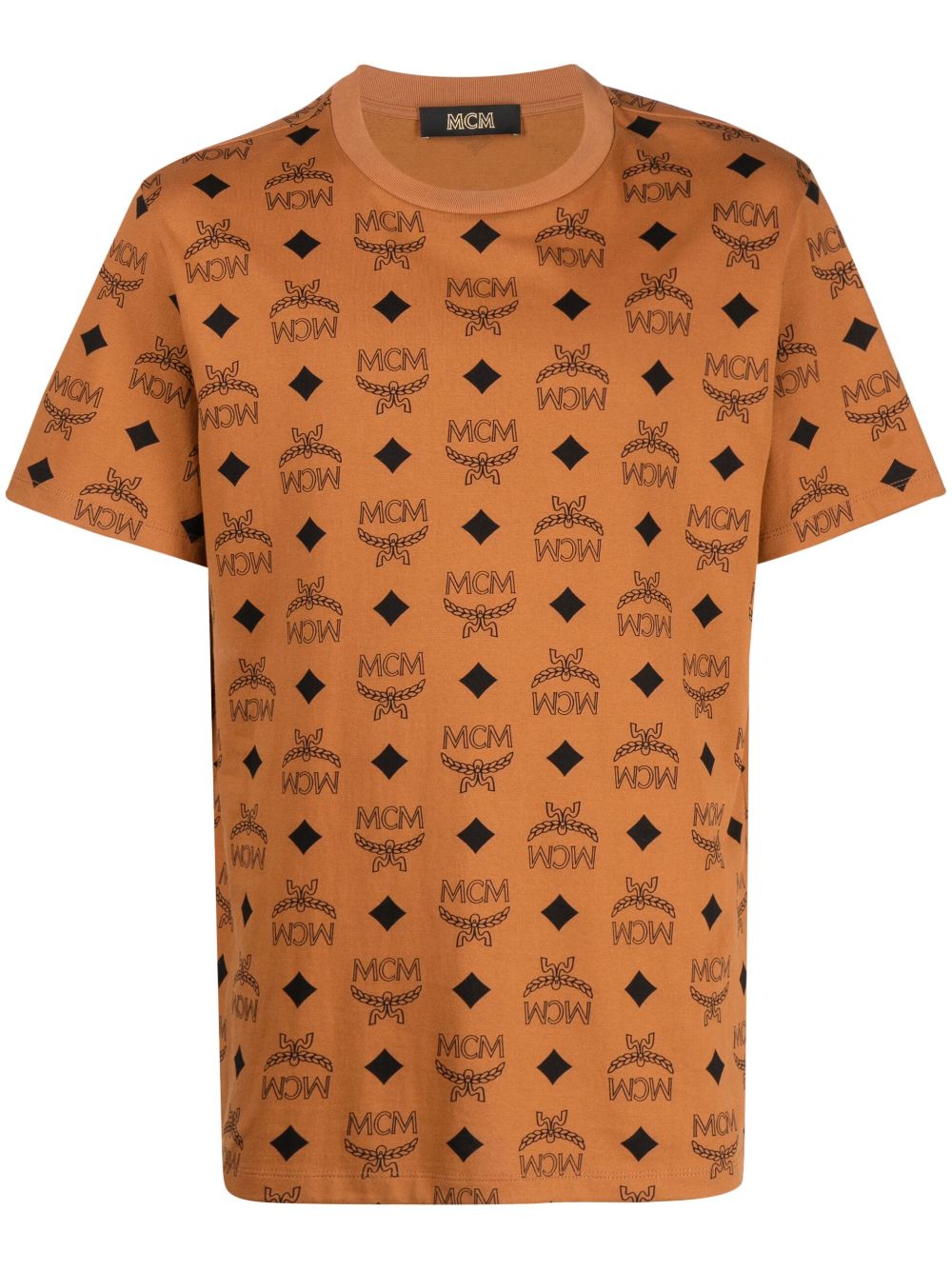 MCM maxi monogram-print T-shirt - Brown von MCM