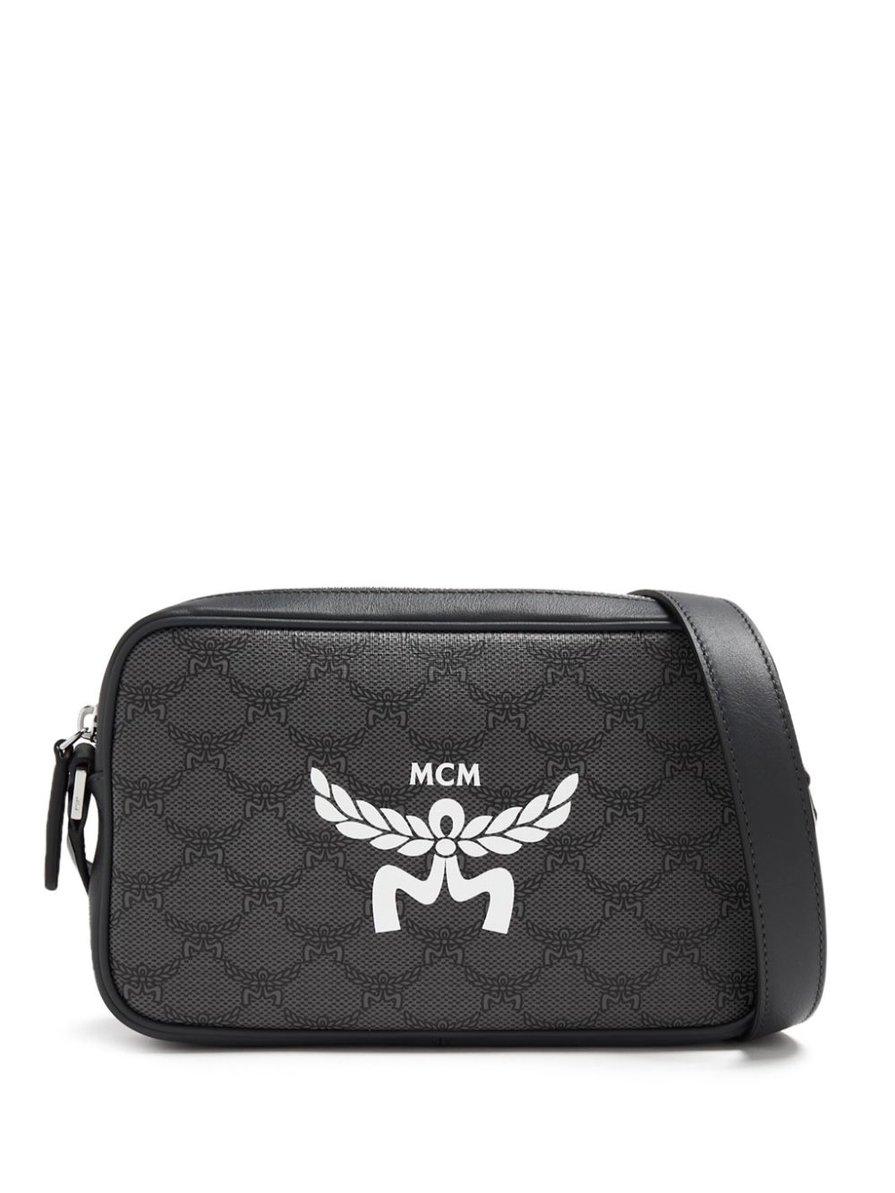 MCM small Himmel Lauretos canvas crossbody bag - Black von MCM