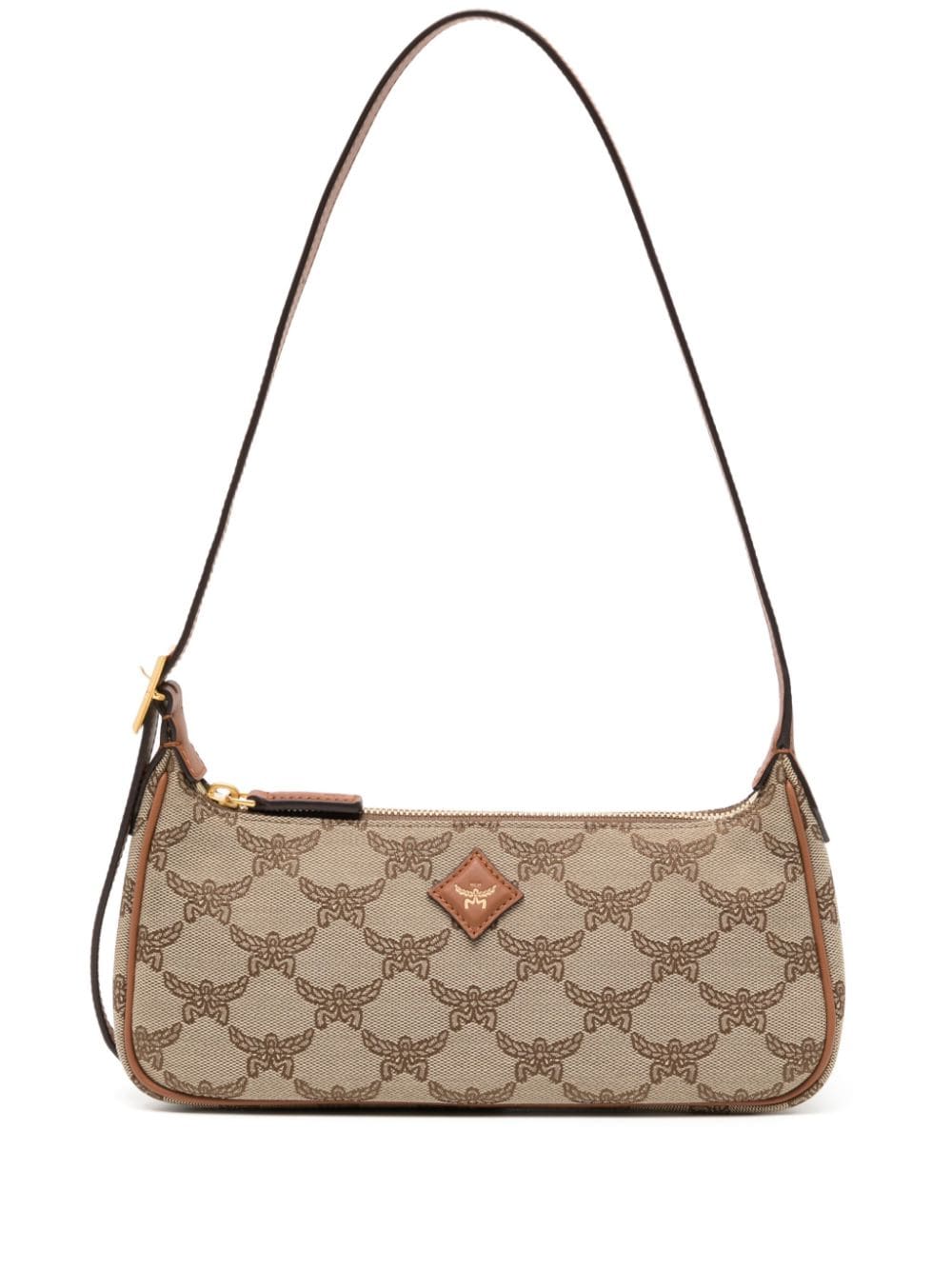 MCM small Laurel monogram shoulder bag - Brown von MCM