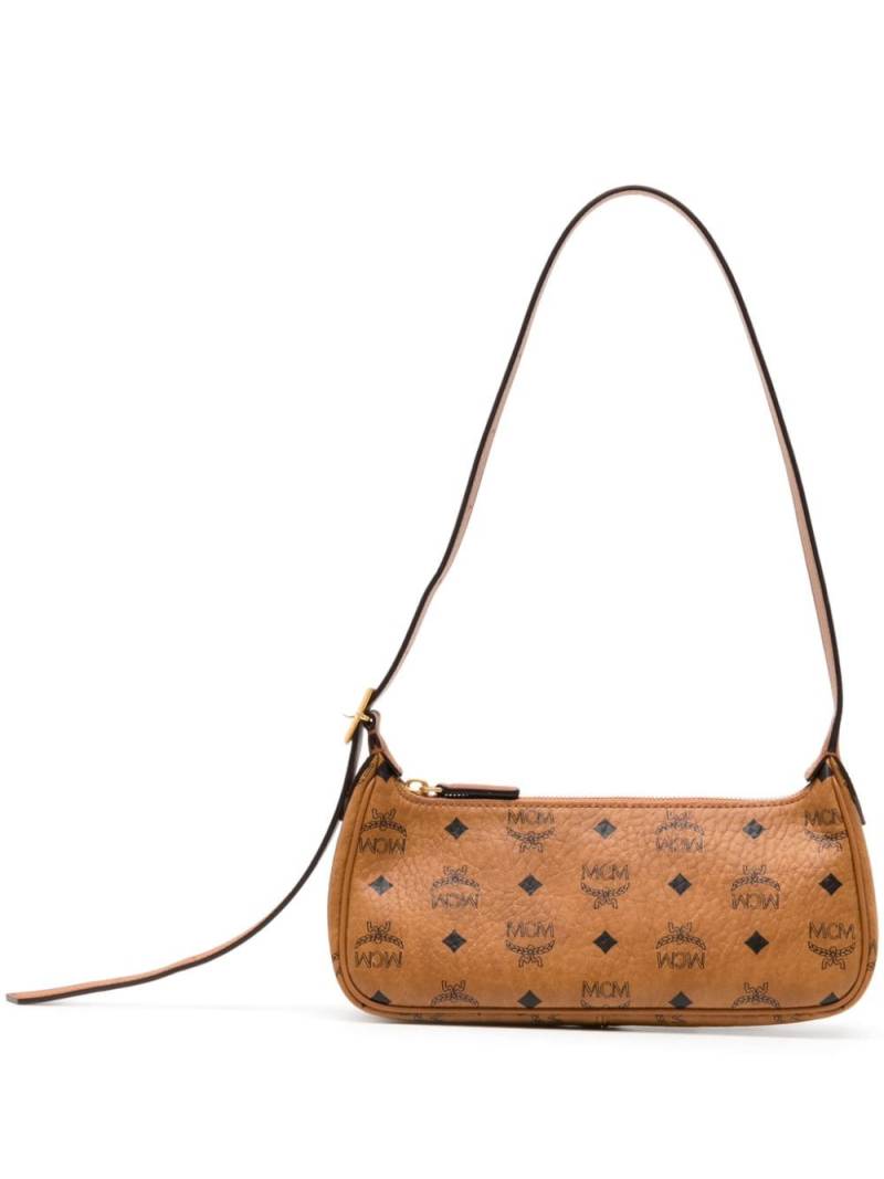 MCM small Aren Visetos-print shoulder bag - Brown von MCM