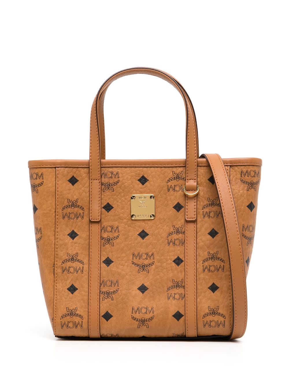 MCM mini Aren top-zip tote bag - Brown von MCM