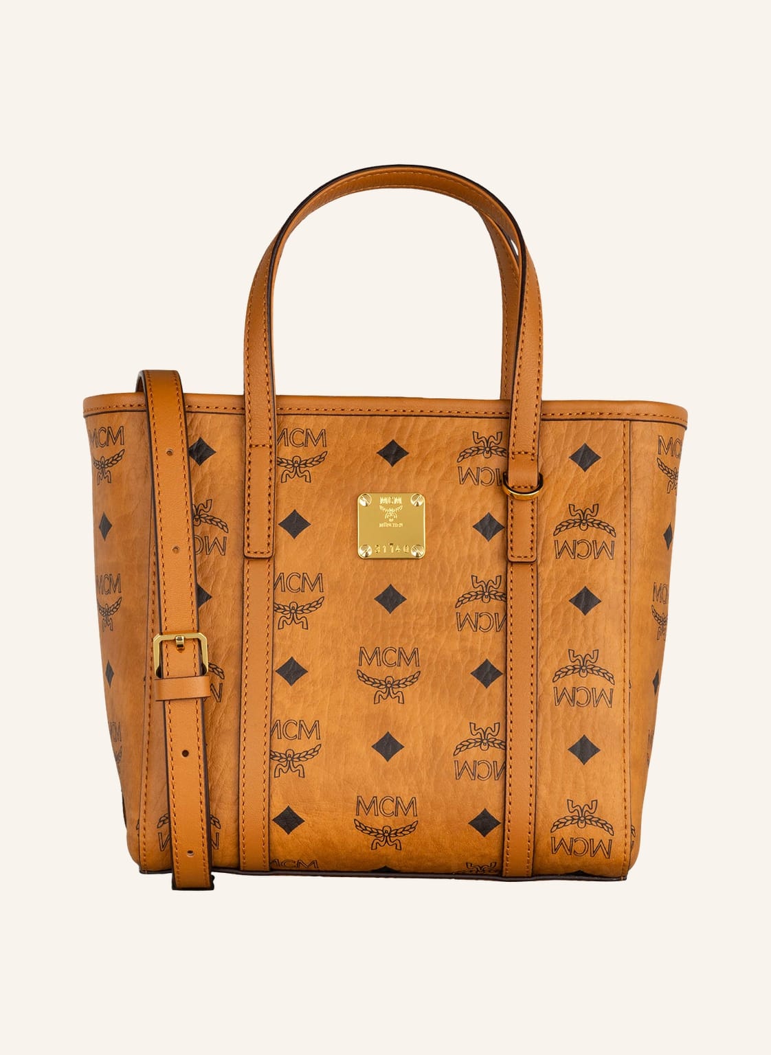 Mcm Handtasche Toni Visetos braun von MCM