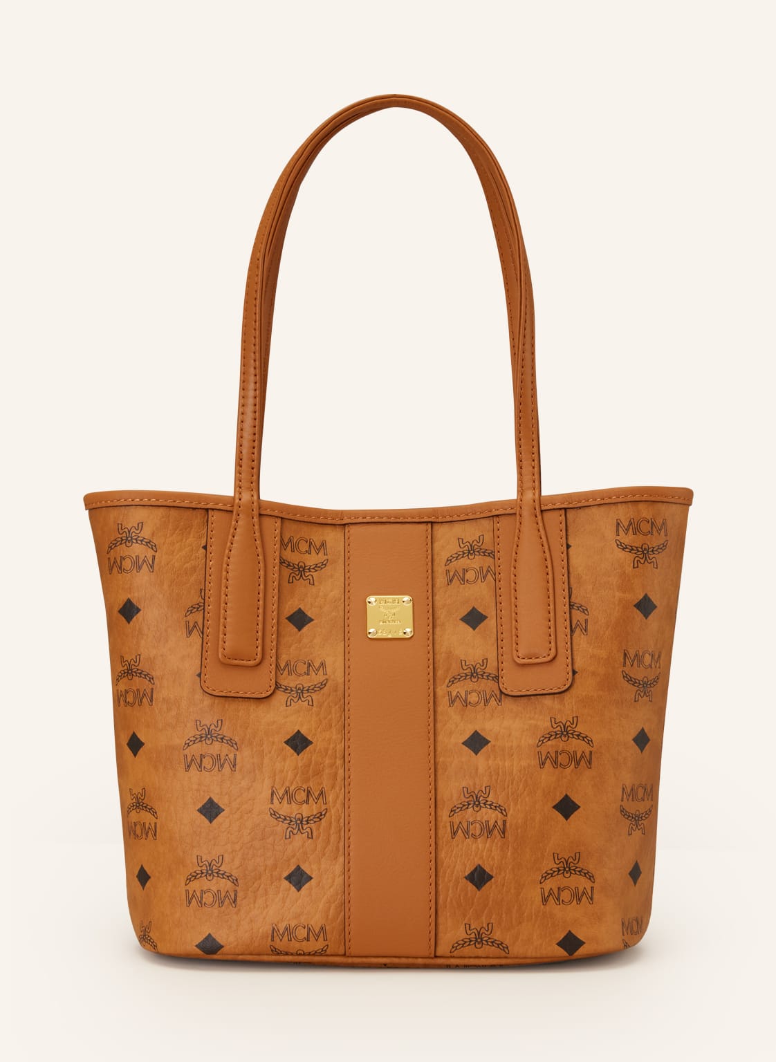 Mcm Shopper Liz Mini Zum Wenden braun von MCM