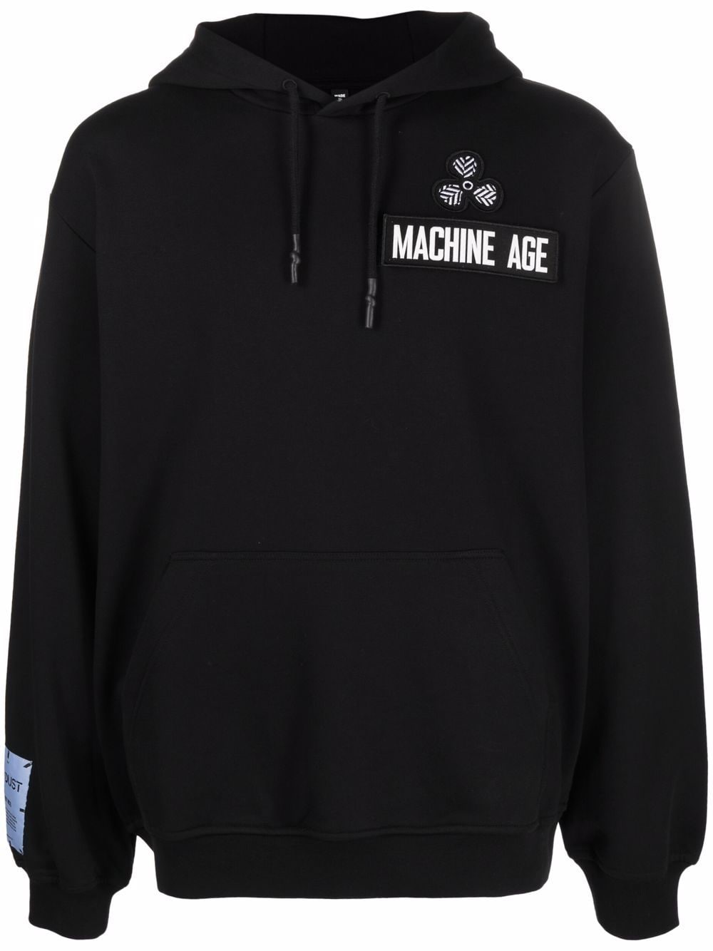 MCQ patch-detail cotton hoodie - Black von MCQ