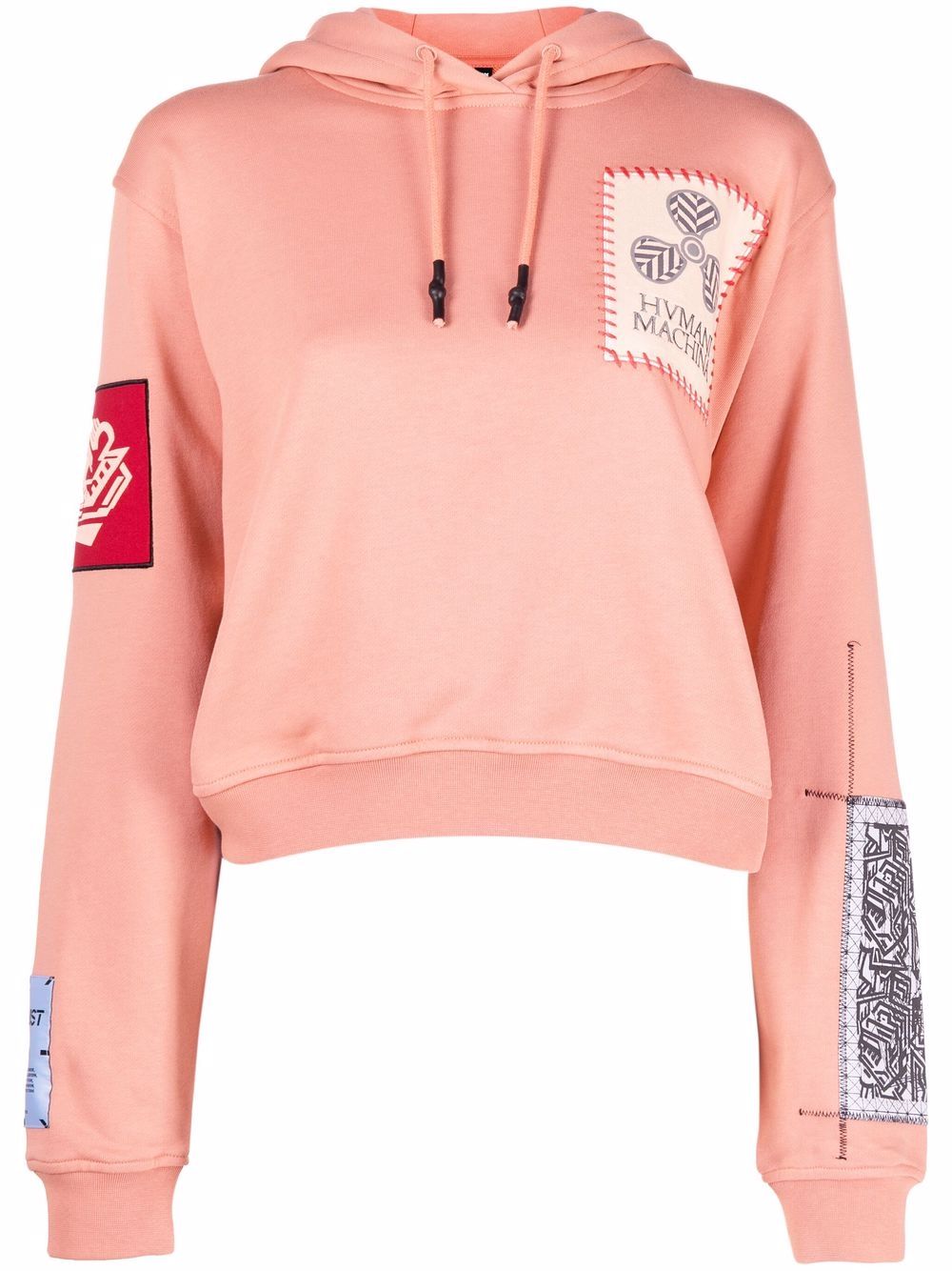 MCQ patch-detail hoodie - Pink von MCQ