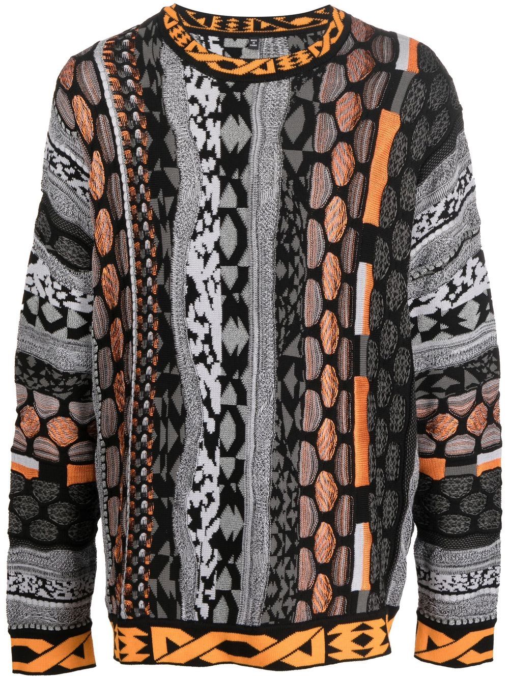 MCQ patterned intarsia-knit jumper - Black von MCQ