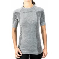 MERINO & MORE Damen Funktionsshirt Shortsleeve grau | L von MERINO & MORE