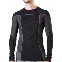 MERINO & MORE Herren Funktionsshirt Longsleeve schwarz | M von MERINO & MORE