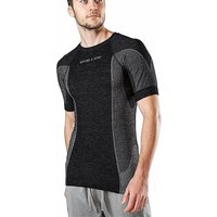 MERINO & MORE Herren Funktionsshirt Shortsleeve schwarz | S von MERINO & MORE