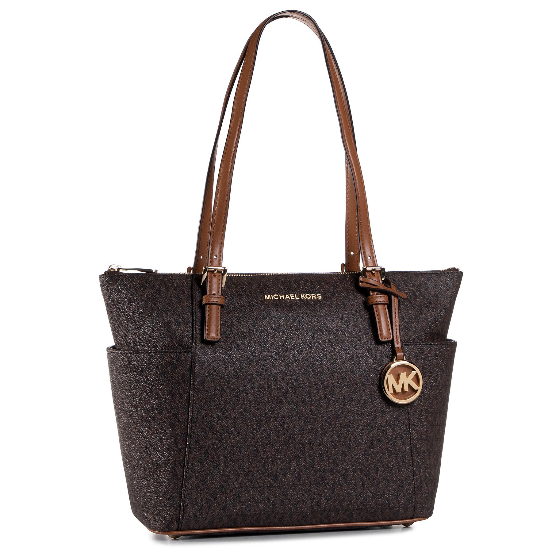 Handtasche MICHAEL Michael Kors Jet Set Item 30S0GTTT1B Brn/Acorn 252 von MICHAEL Michael Kors