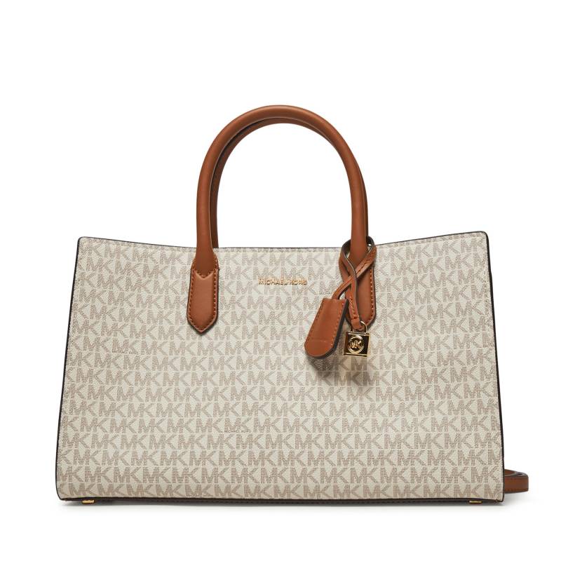 Handtasche MICHAEL Michael Kors Scarlett Medium Signature Logo Satchel 30F4GETS2B Grau von MICHAEL Michael Kors