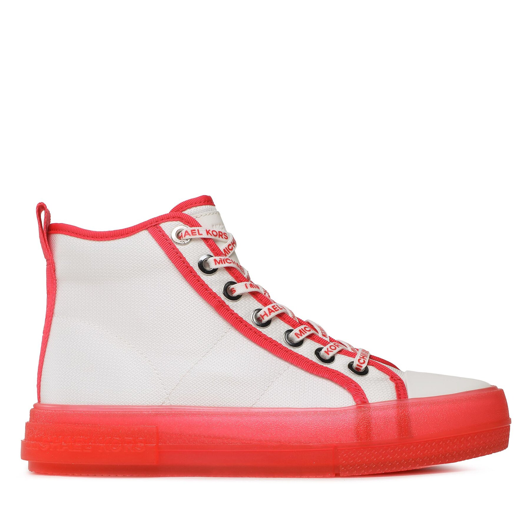 Sneakers aus Stoff MICHAEL Michael Kors Evy High Top 43S3EYFE5D Geranium von MICHAEL Michael Kors