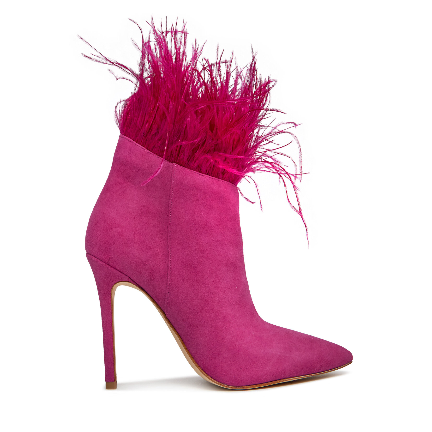 Stiefeletten MICHAEL Michael Kors Whitby Feather Trim 40H3WBFE5S Deep Fuchsia von MICHAEL Michael Kors