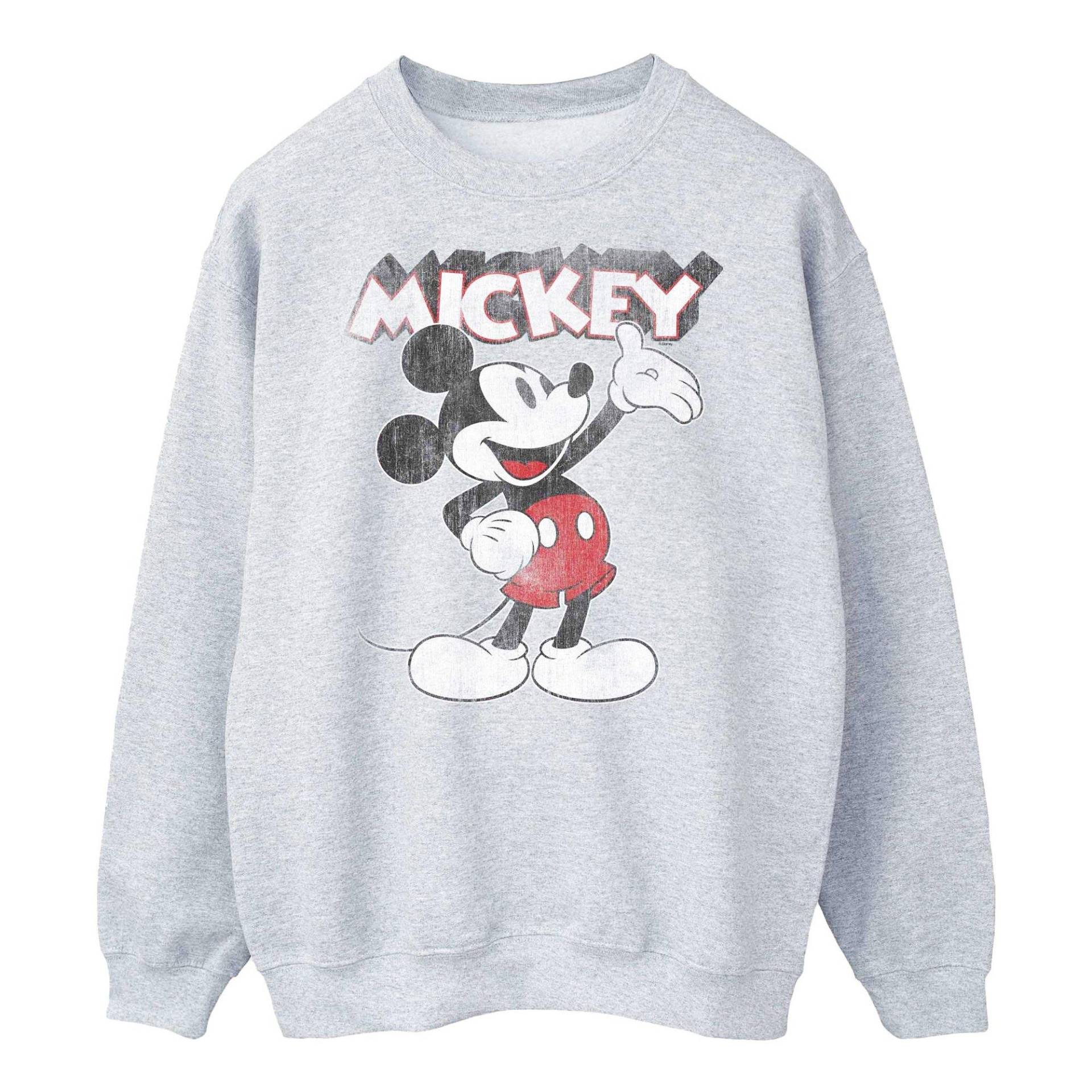 Presents Sweatshirt Herren Grau XL von MICKEY MOUSE