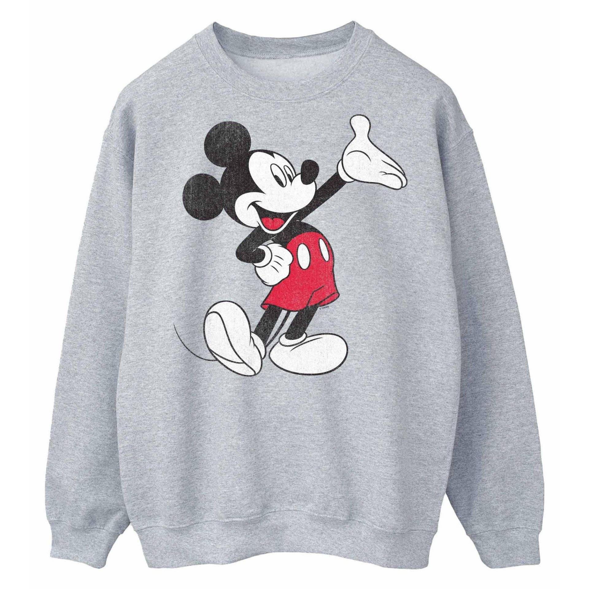 Traditional Sweatshirt Damen Grau S von MICKEY MOUSE