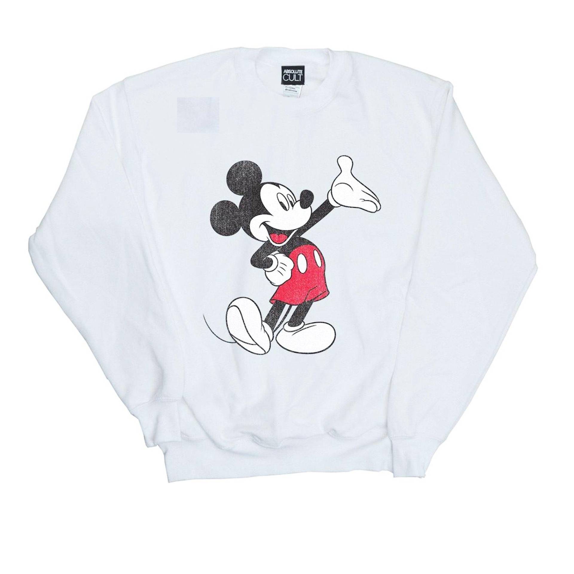 Traditional Sweatshirt Damen Weiss XXL von MICKEY MOUSE