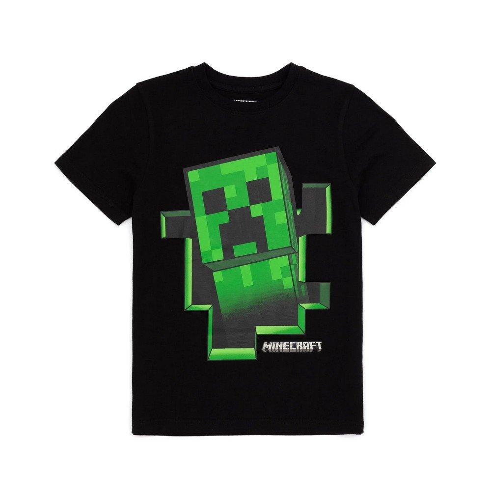 Creeper Inside Tshirt Mädchen Schwarz 158/164 von MINECRAFT