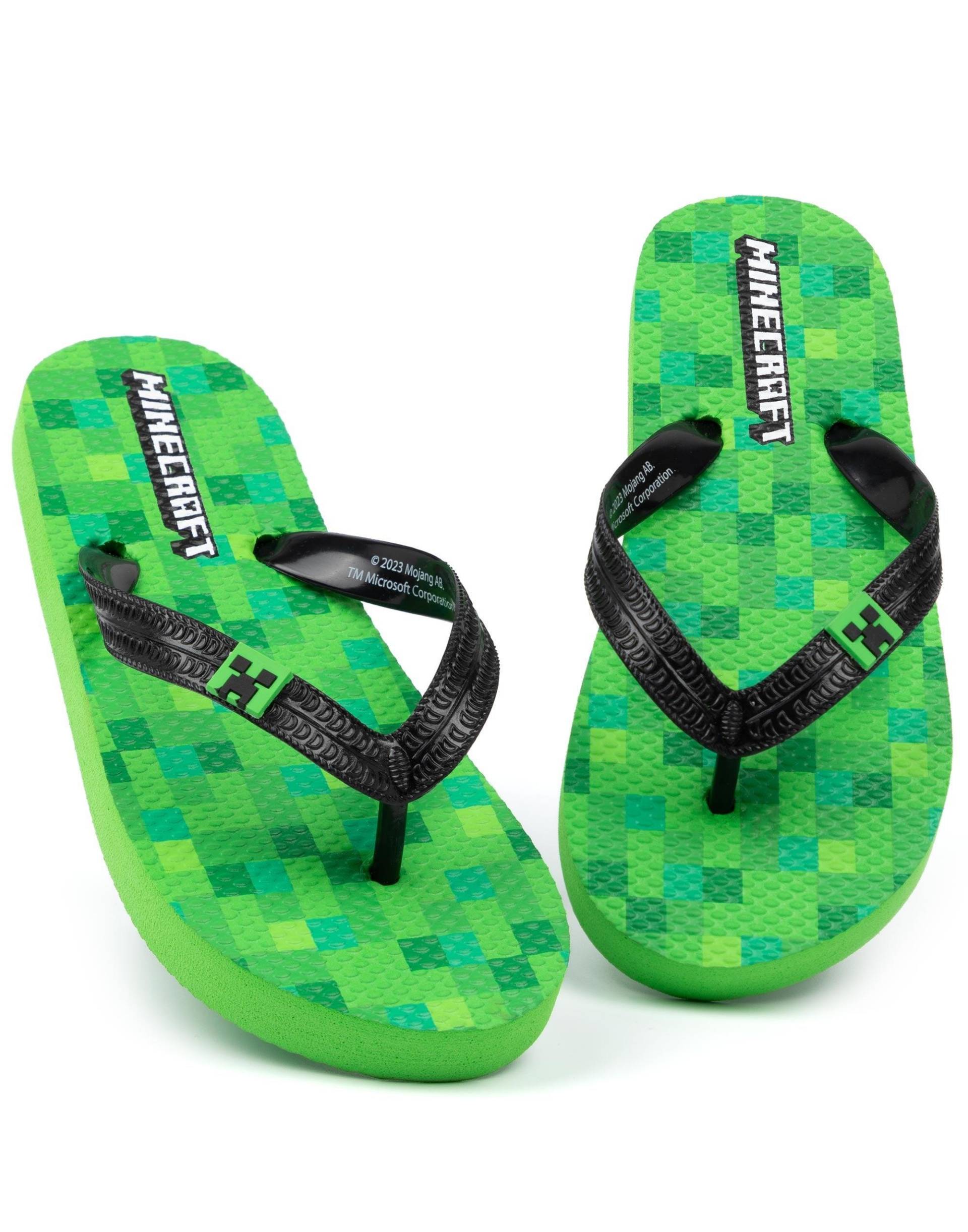 Flipflops Unisex Grün 37 von MINECRAFT