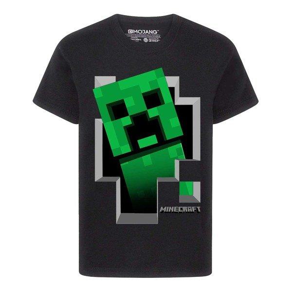 Inside Tshirt Jungen Schwarz 152-158 von MINECRAFT