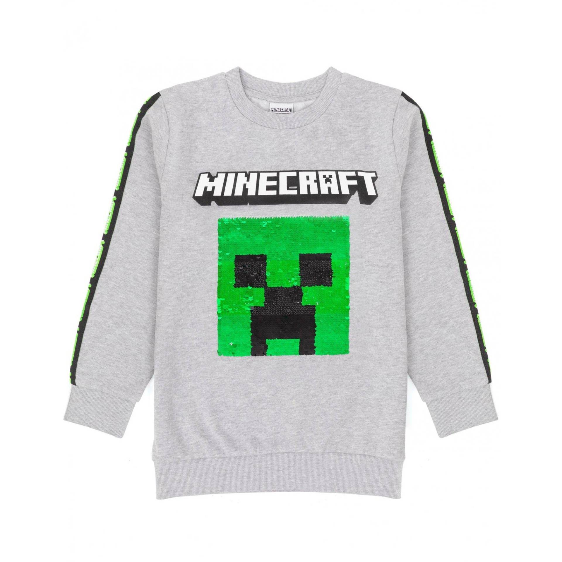 Sweatshirt Mädchen Grau 164 von MINECRAFT