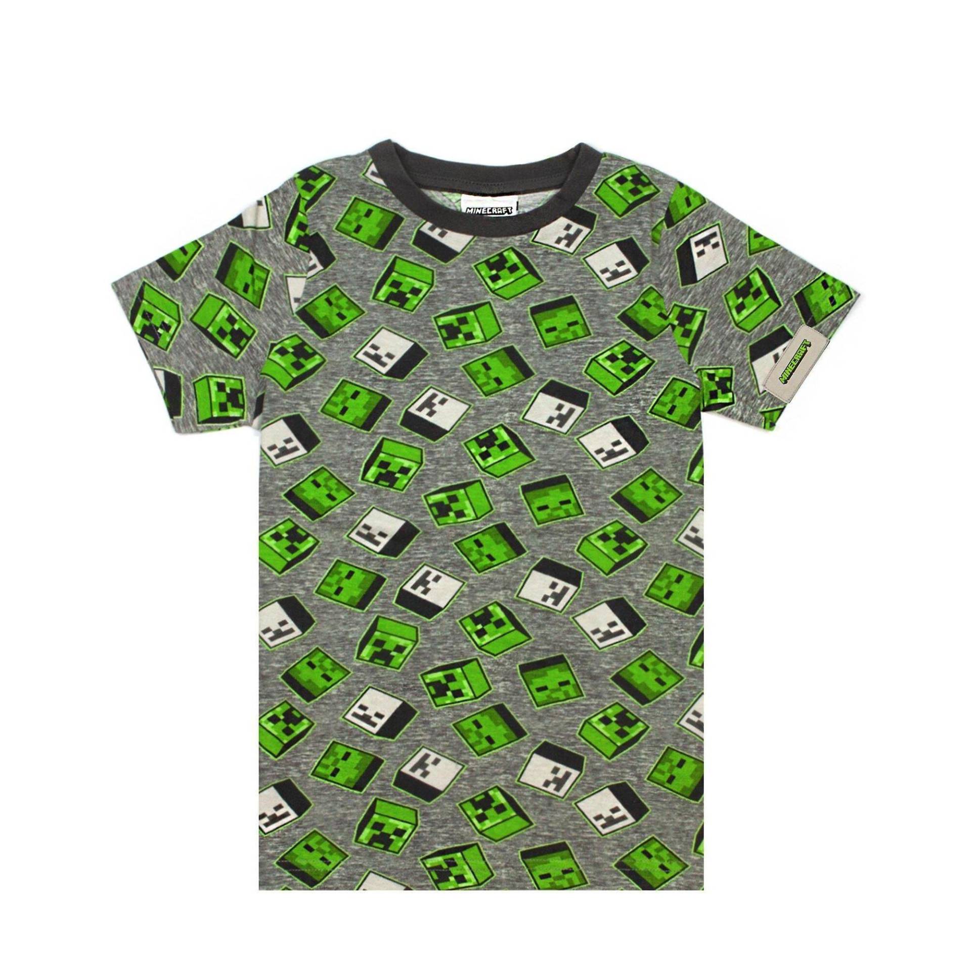 Tshirt, Rundum Bedruckt Jungen Grün 140 von MINECRAFT