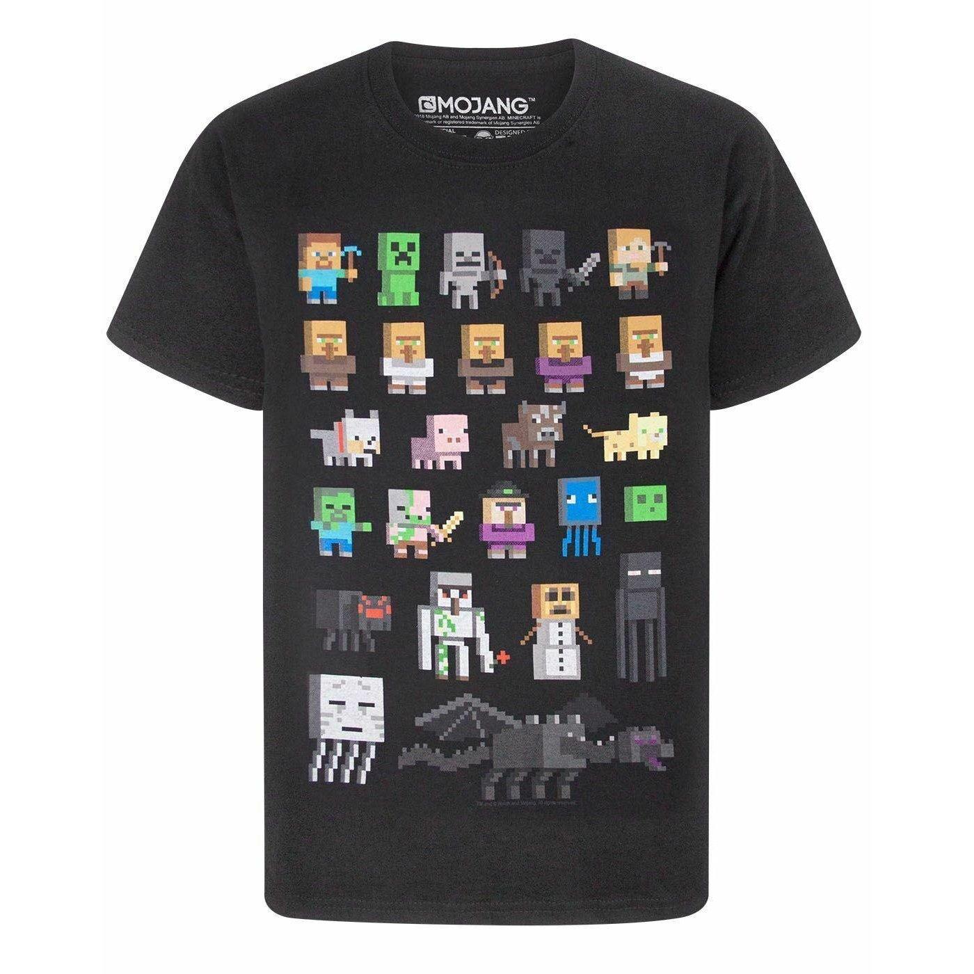 Tshirt Jungen Schwarz 116 von MINECRAFT