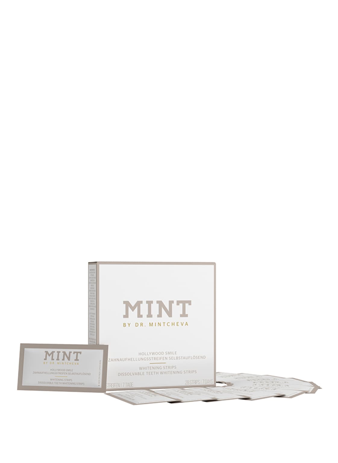 Mint By Dr. Mintcheva Hollywood Smile Whitening Strips Selbstauflösende Zahnaufhellungsstreifen (28 Stück) von MINT BY DR. MINTCHEVA