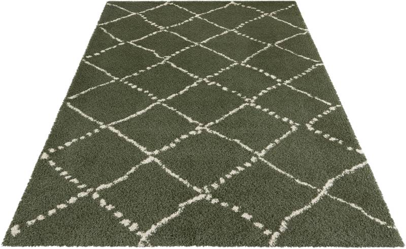 HANSE Home Hochflor-Teppich »Hash«, rechteckig, 35 mm Höhe, Shaggy, Flokati, Raute, Weich, Modern, Wohnzimmer, Schlafzimmer, Flur von HANSE Home