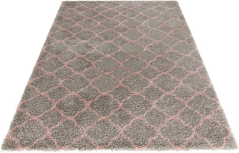 HANSE Home Hochflor-Teppich »Luna«, rechteckig, 35 mm Höhe, Geometrisches Muster, Allover Design, Robust, Pflegeleicht von HANSE Home